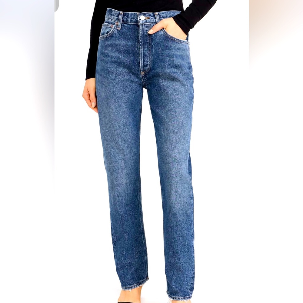 Agolde 90s Pinch Waist High Rise Straight Jeans (27)